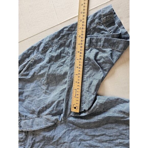 Polo Ralph Lauren Preston Chambray Shorts Mens 34 Light Blue Cotton - Picture 5 of 11